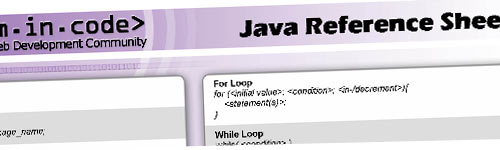 Hojas de referencia rápida de programación: Java, Php, Visual .Net, C++, C# y ColdFusion